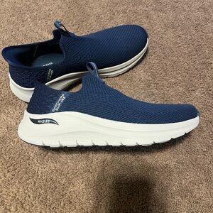 Skechers Men's Blue Arch Fit Slip-On Sneakers